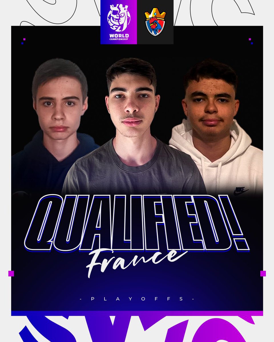 Supremacy League (@cr_supremacy) on Twitter photo 🟣 𝐐𝐔𝐀𝐋𝐈𝐅𝐈𝐄𝐃 𝐓𝐄𝐀𝐌 𝟓/𝟏𝟔 🥳
⚔️ <a href="/TeamFranceCR/">Équipe de France ⭐</a> 🇫🇷
THE FRENCH NATIONAL TEAM HAS OFFICIALLY SECURED THEIR SPOT IN THE PLAYOFFS 🥳!!!! They've been outstanding throughout the World Cup, and today they celebrate achieving their first goal 💪🏻! Congratulations to their 🟣 𝐐𝐔𝐀𝐋𝐈𝐅𝐈𝐄𝐃 𝐓𝐄𝐀𝐌 𝟓/𝟏𝟔 🥳
⚔️ <a href="/TeamFranceCR/">Équipe de France ⭐</a> 🇫🇷
THE FRENCH NATIONAL TEAM HAS OFFICIALLY SECURED THEIR SPOT IN THE PLAYOFFS 🥳!!!! They've been outstanding throughout the World Cup, and today they celebrate achieving their first goal 💪🏻! Congratulations to their