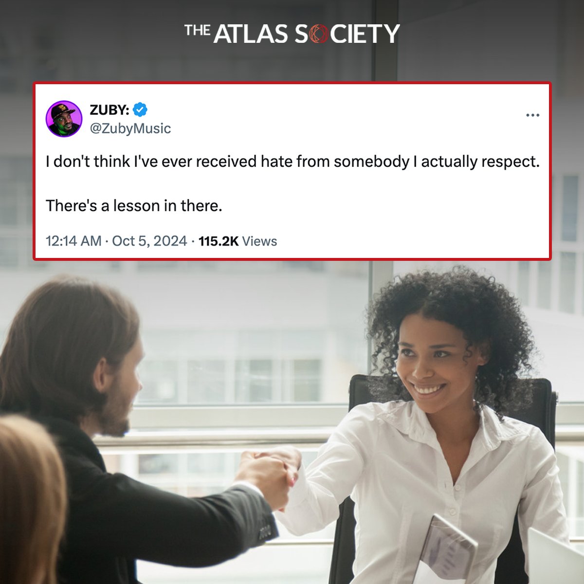 TheAtlasSociety's tweet image. &quot;I don&apos;t think of you.&quot; -- HowardRoark #Zuby #AynRand #Objectivism #CancelCulture facebook.com/AtlasSociety/v…