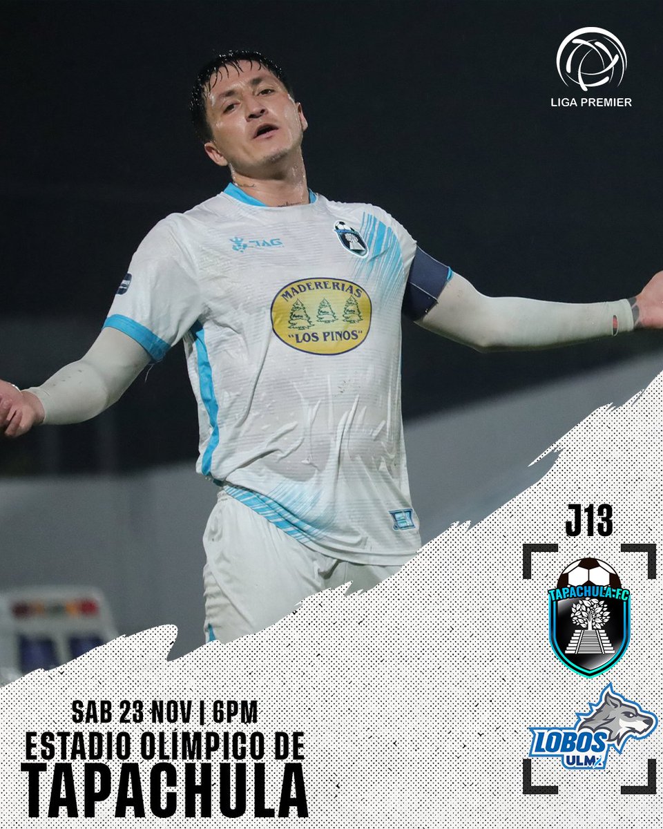 🏟 JUEGO EN CASA 🫶
Este sábado 23 de noviembre a las 18 PM recibimos a Lobos ULM Futbol Soccer.
¡Vamos por el 4to triunfo en fila en nuestra cancha, a defender #LaPerladelSoconusco con todo‼️🔥🔥
📆 Sábado 23 de noviembre
⏰️ 18 PM
🏟 Olímpico de Tapachula
#SomosTapachula