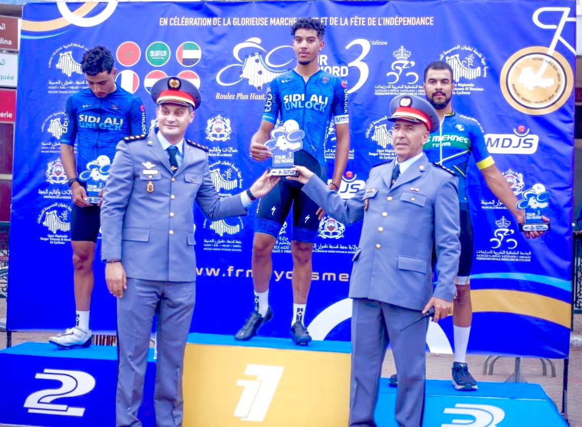 Stage one (150km from Wazan to Qasr El Kabir) is complete of the #TourduNord over in Morocco and congratulations to Saad Ayit Qaboir of <a href="/SidiAliUnlock/">Sidi Ali - Unlock Team</a> for the win! 🇲🇦🏆👏

#TourDuNord #AfricaRising