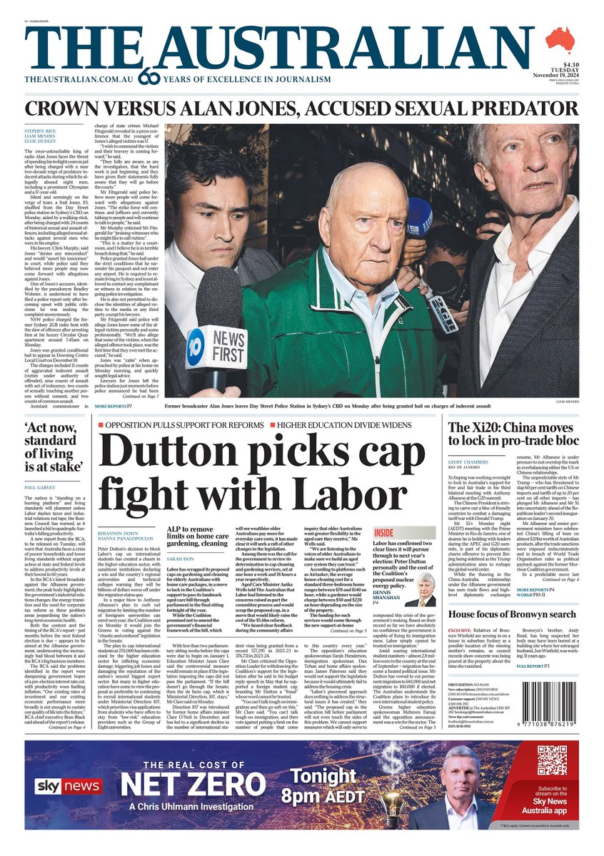 ๐ต๐๐๐๐ ๐ฟ๐๐๐๐ ๐๐๐๐๐ข ๐ฐ (@ukpapers) on Twitter photo ๐ฆ๐บ Dutton Picks Cap Fight With Labor
โซPeter Duttonโs decision to block Laborโs cap on international students has created a chasm in the nationโs higher education sector
โซ<a href="/rhi_down/">Rhiannon Down</a> <a href="/JoannaPanagopo1/">Joanna Panagopoulos</a>
#frontpagestoday #Australia <a href="/australian/">The Australian</a> ๐ฆ๐บ ๐ฆ๐บ Dutton Picks Cap Fight With Labor
โซPeter Duttonโs decision to block Laborโs cap on international students has created a chasm in the nationโs higher education sector
โซ<a href="/rhi_down/">Rhiannon Down</a> <a href="/JoannaPanagopo1/">Joanna Panagopoulos</a>
#frontpagestoday #Australia <a href="/australian/">The Australian</a> ๐ฆ๐บ