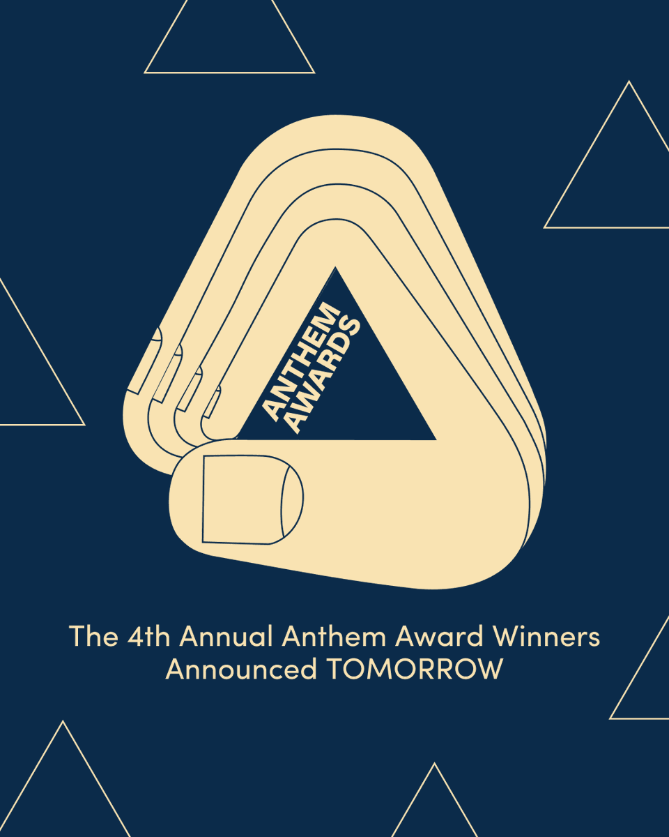 anthemawards's tweet photo. 📣🚨 Winners of the 4th Annual Anthem Awards will be announced TOMORROW! 🚨📣

We can't wait to celebrate the purpose &amp; mission-driven work being honored in the 4th Annual Anthem Awards! Come back tomorrow to meet the winners, including our Special Achievement honorees✨ https://t.co/br2Cyzf3Ge