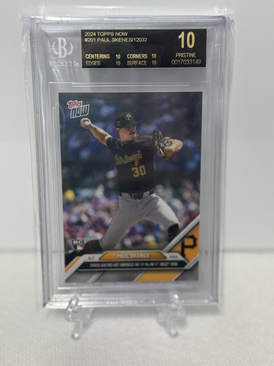 Paul Skenes Topps Now BGS 10 Pristine Black Label RC

$300 shipped OBO