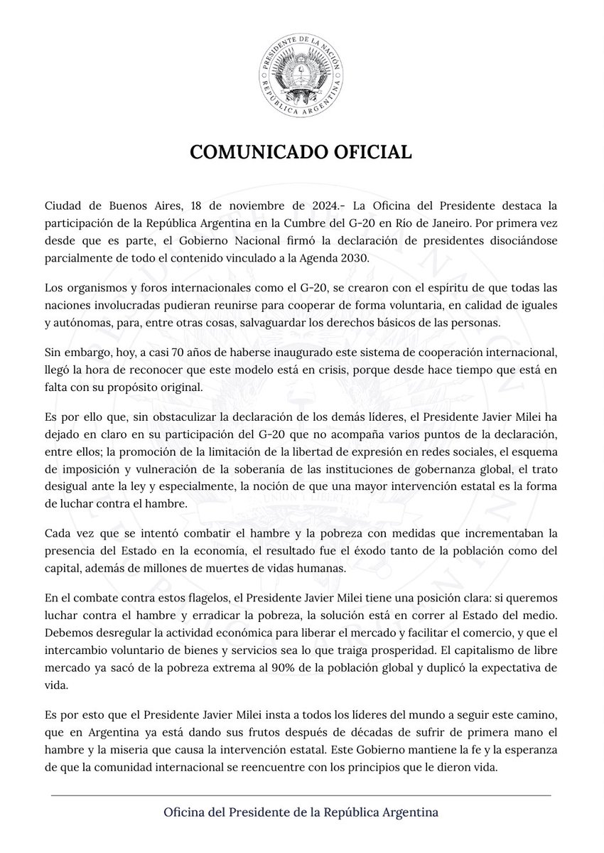 Oficina del Presidente tweet media
