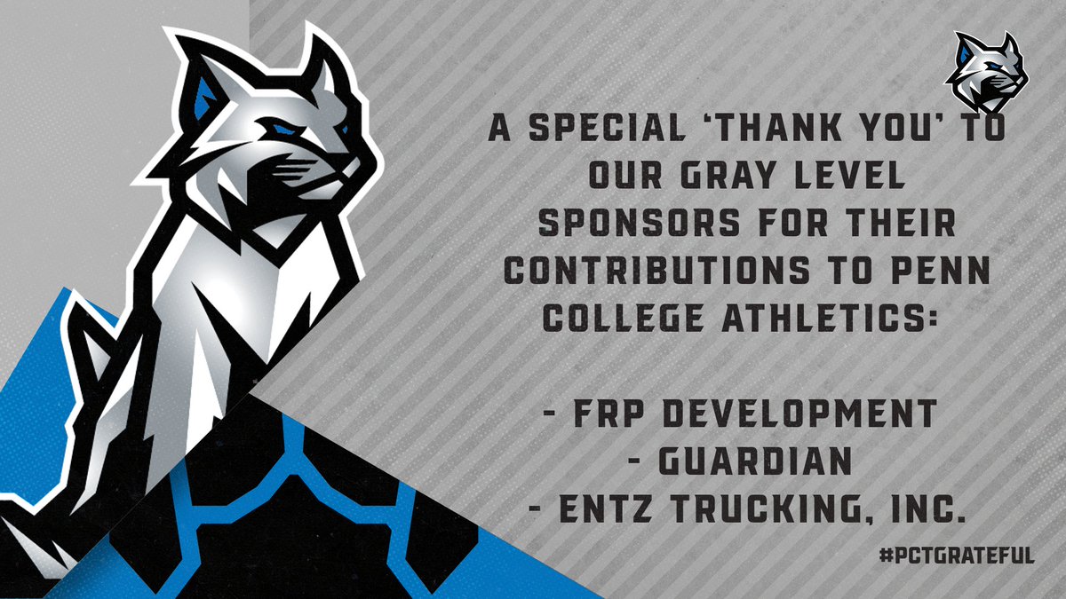 PCTAthletics's tweet photo. We also want to extend our thanks to our Blue and Gray level sponsors for their support of Wildcat Athletics #PCTgrateful https://t.co/56P2ZLIEpn