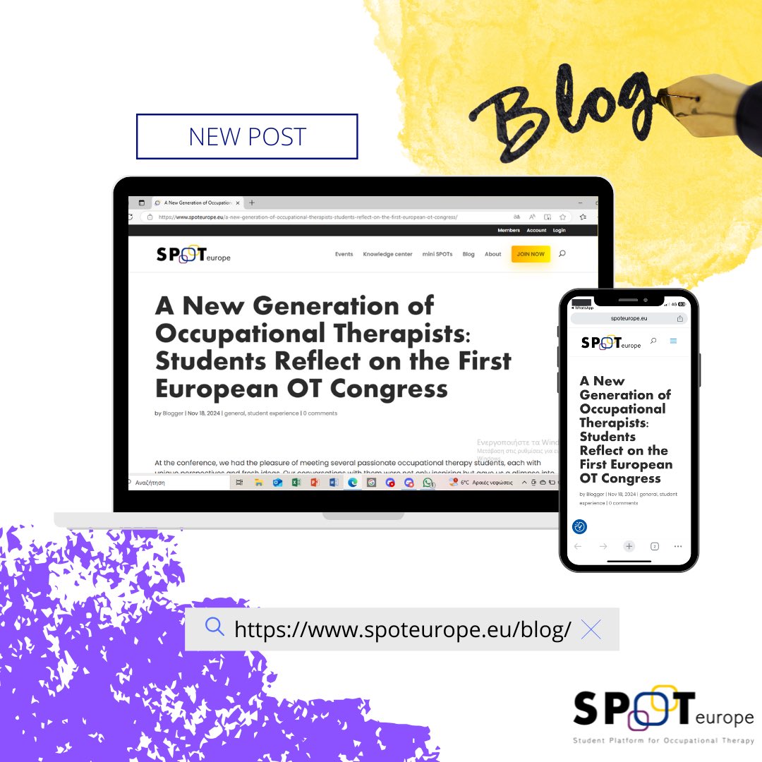 🎉SPOTweek has started! 
Today is day one of SPOTweek and we are celebrating posting a blog post about the students’ perspective on the first Occupational Therapy Congress at Krakow. 
If you also joined, leave a short comment about your experience!