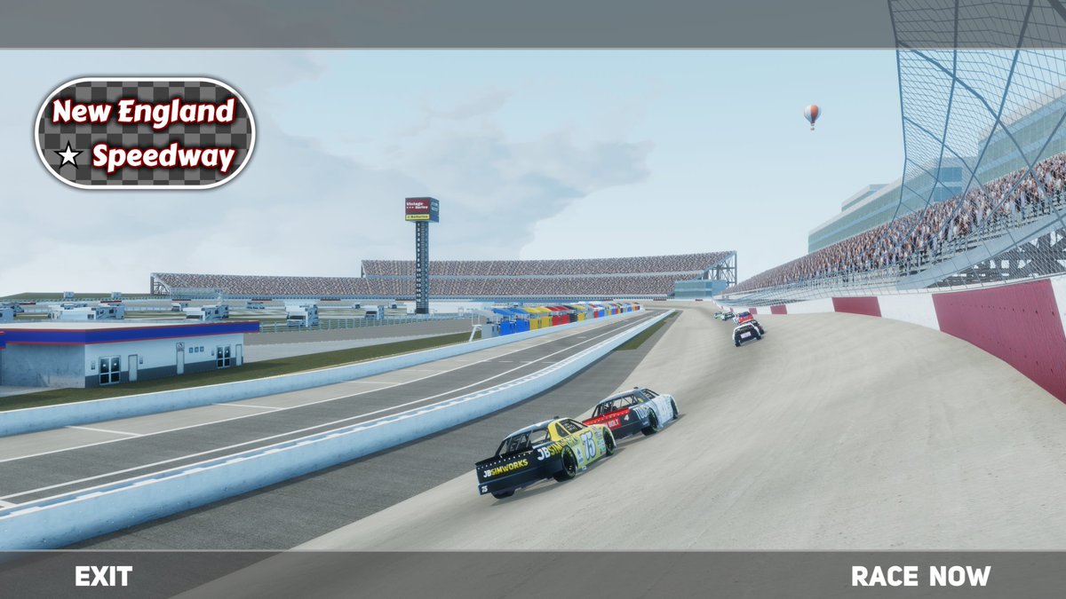 jbsimworks's tweet photo. Track Reveal: New England Speedway is a 1.00 mile concrete oval that pushes the limits of grip. #SaturdayNightRacing, coming soon to #steam. Wishlist now! #gaming #indiegame #racing #indiedev https://t.co/7WP6tIsBql https://t.co/LGGbQYsqeE