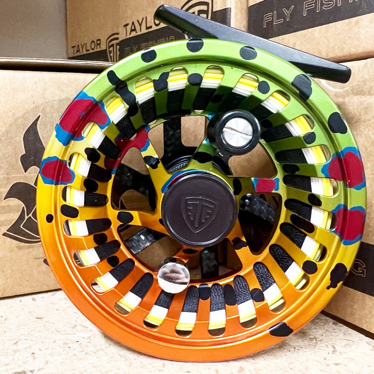 Custom reels! Our trout reels are a favorite! #flyfishing