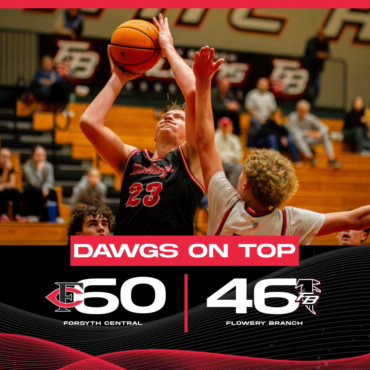 fchs_bulldogs's tweet photo. The Bulldogs came to life in the second half, handing the Falcons their first loss of the season with a 60-46 victory 🏀 https://t.co/oR0BLUsenM