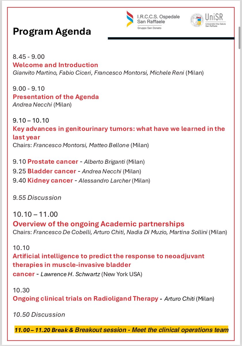 Andrea Necchi (@andreanecchi) on Twitter photo One month left
#GURetreat24
expopoint.it/?fuseaction=sk…
<a href="/SanRaffaeleMI/">Ospedale San Raffaele</a> <a href="/MyUniSR/">Università Vita-Salute San Raffaele</a> <a href="/GTumors/">Global Society of Rare GU Tumors</a> <a href="/IBCG_BladderCA/">IBCG</a> <a href="/UroDocAsh/">Ashish M. Kamat, MD, MBBS</a> <a href="/PGrivasMDPhD/">Petros Grivas</a> <a href="/SpiessPhilippe/">Philippe spiess</a> <a href="/shilpaonc/">Shilpa Gupta</a> <a href="/y_loriot/">Yohann Loriot</a> <a href="/montypal/">Sumanta K. Pal, MD, FASCO</a> <a href="/neerajaiims/">Neeraj Agarwal, MD, FASCO</a> <a href="/NazliDizman/">Nazli Dizman</a> <a href="/Albert0Briganti/">Alberto Briganti</a> <a href="/_alelarcher/">Alessandro Larcher</a> <a href="/BrigidaMaiorano/">Brigida Maiorano</a> <a href="/CMercinelli/">Chiara Mercinelli</a> <a href="/vale_tateo/">Valentina Tateo</a> One month left
#GURetreat24
expopoint.it/?fuseaction=sk…
<a href="/SanRaffaeleMI/">Ospedale San Raffaele</a> <a href="/MyUniSR/">Università Vita-Salute San Raffaele</a> <a href="/GTumors/">Global Society of Rare GU Tumors</a> <a href="/IBCG_BladderCA/">IBCG</a> <a href="/UroDocAsh/">Ashish M. Kamat, MD, MBBS</a> <a href="/PGrivasMDPhD/">Petros Grivas</a> <a href="/SpiessPhilippe/">Philippe spiess</a> <a href="/shilpaonc/">Shilpa Gupta</a> <a href="/y_loriot/">Yohann Loriot</a> <a href="/montypal/">Sumanta K. Pal, MD, FASCO</a> <a href="/neerajaiims/">Neeraj Agarwal, MD, FASCO</a> <a href="/NazliDizman/">Nazli Dizman</a> <a href="/Albert0Briganti/">Alberto Briganti</a> <a href="/_alelarcher/">Alessandro Larcher</a> <a href="/BrigidaMaiorano/">Brigida Maiorano</a> <a href="/CMercinelli/">Chiara Mercinelli</a> <a href="/vale_tateo/">Valentina Tateo</a>