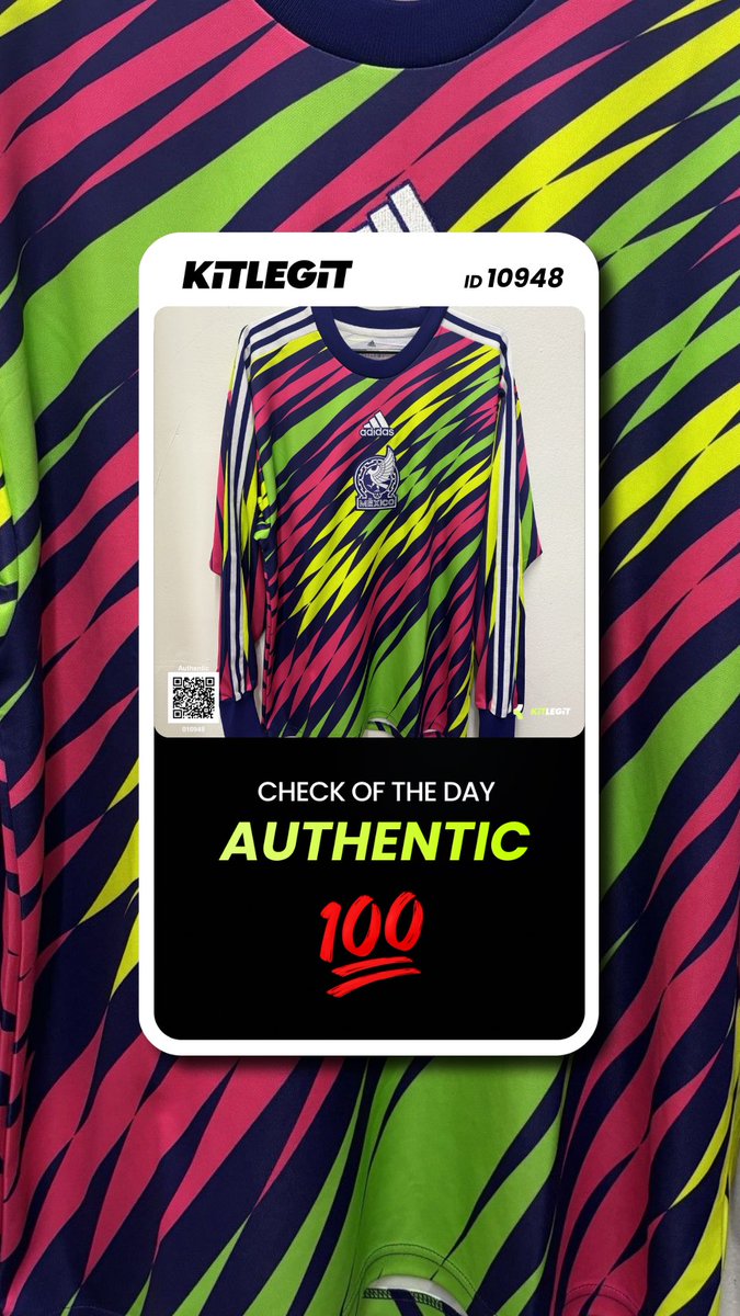 KitLegitApp's tweet photo. Take a look at this beauty as our check of the day! 😍🇲🇽

Fully certified authentic!
👉 https://t.co/G2bvCHQLx3

#Football #KitLegit https://t.co/FhSCh8eFHa