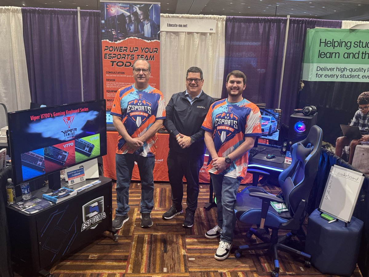 educatemedotnet's tweet image. Stop by the Educate-Me booth #624 for all things esports! We&apos;re featuring products from top brands such as Spectrum, MSI, Asus, and more! Test your skills with our Forza time trail for a chance to win a MSI Swag Box and a $100 Amazon Gift Card!

#brainstorm2024 #esports