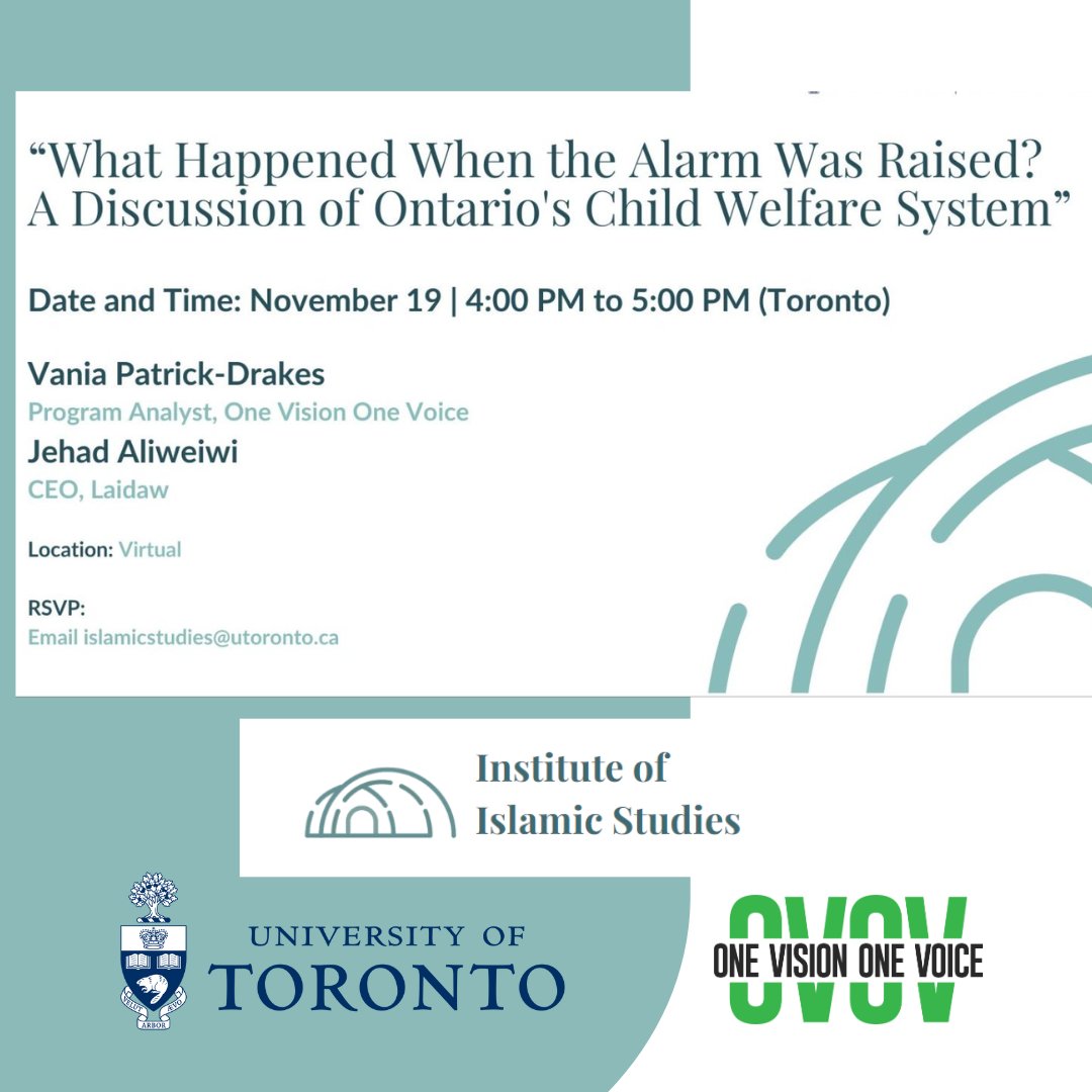 Join us tomorrow as OVOV joins in conversation on the shifts in policy and decision-making and the development of services and programming that have been implemented since the release of the OHRC’s 2018 report. Date: Nov 19, 24 | 4-5pm| Zoom Reg: lnkd.in/eNV7kdsi
