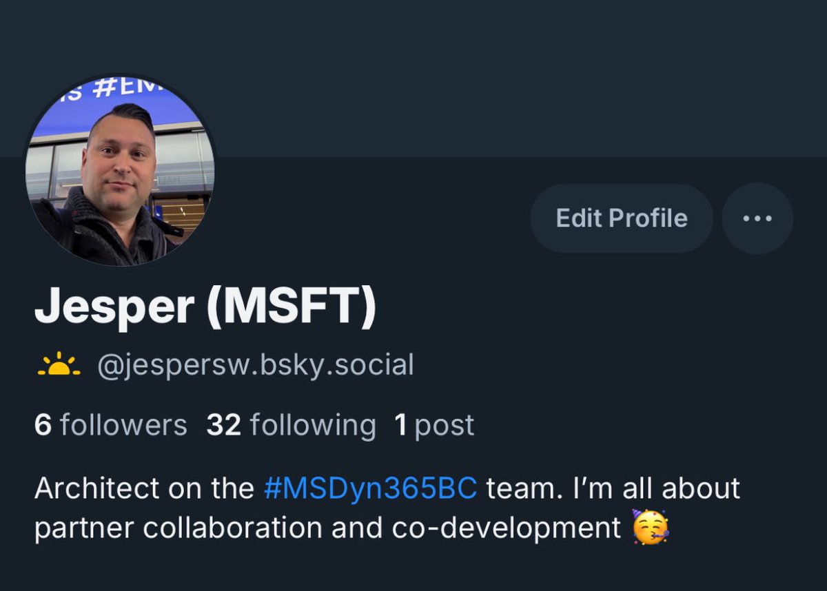 Jesper Schulz-Wedde (MSFT) (@jesperschulz) on Twitter photo Feels a bit like starting over, but I guess it’s time. I will slowly pull out of X and start posting #MSDyn365BC news on #BlueSky. Tag along 😊 My new name is @jespersw.bsky.social. Thanks for the ride, Twitter 🐥 Feels a bit like starting over, but I guess it’s time. I will slowly pull out of X and start posting #MSDyn365BC news on #BlueSky. Tag along 😊 My new name is @jespersw.bsky.social. Thanks for the ride, Twitter 🐥