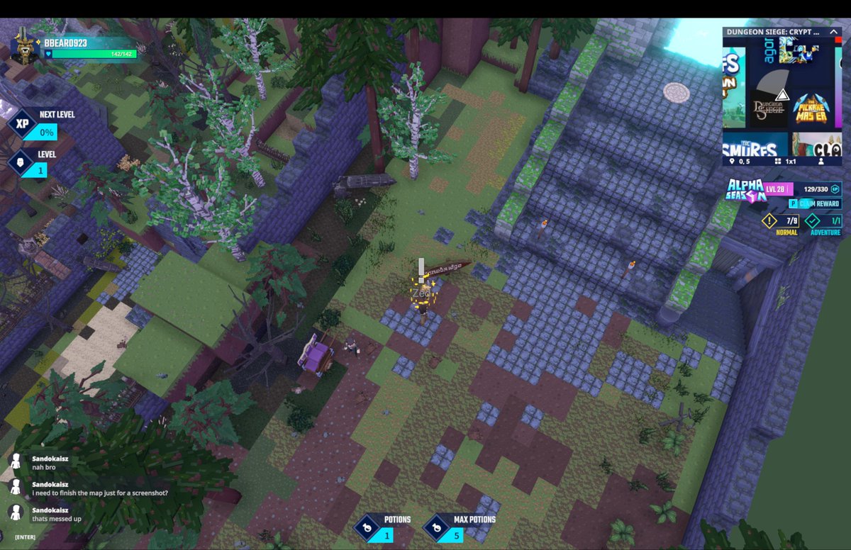 singettams's tweet photo. Face to face with the Gargoyle Boss in Crypt of the Sacred Blood in @TheSandboxGame. Wish me luck in this epic showdown! 🗿⚔️ @SquareEnix https://t.co/jLVTfOHpe9 #TheSandbox #AlphaSeason4 #AS4SocialChallenge https://t.co/iQRY0LYkWb