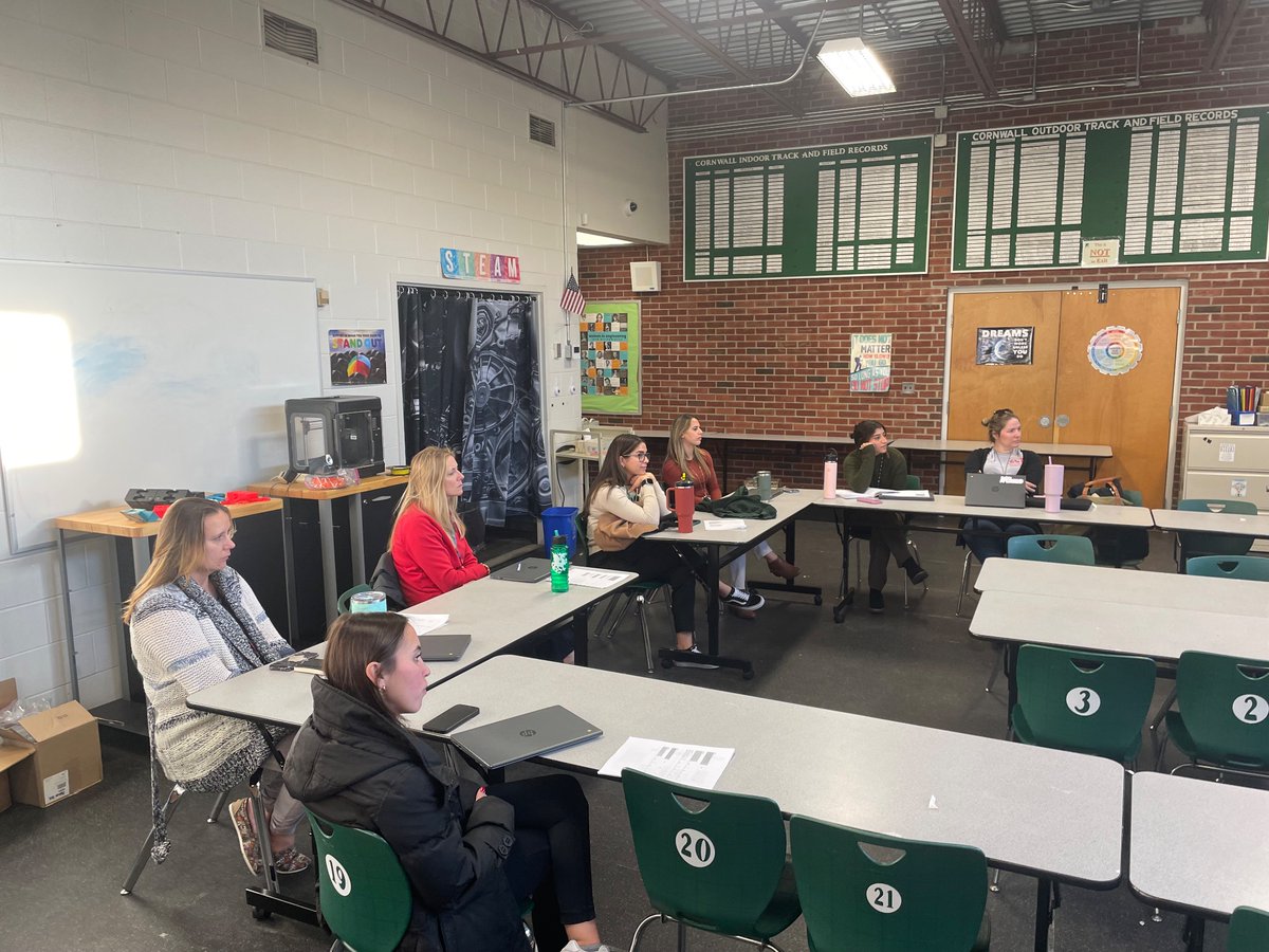 Mrs. Bochenski working with our new teachers on the major components of IEPs and 504s. #newteacherinstitute #InHousePDIsTheBestPD