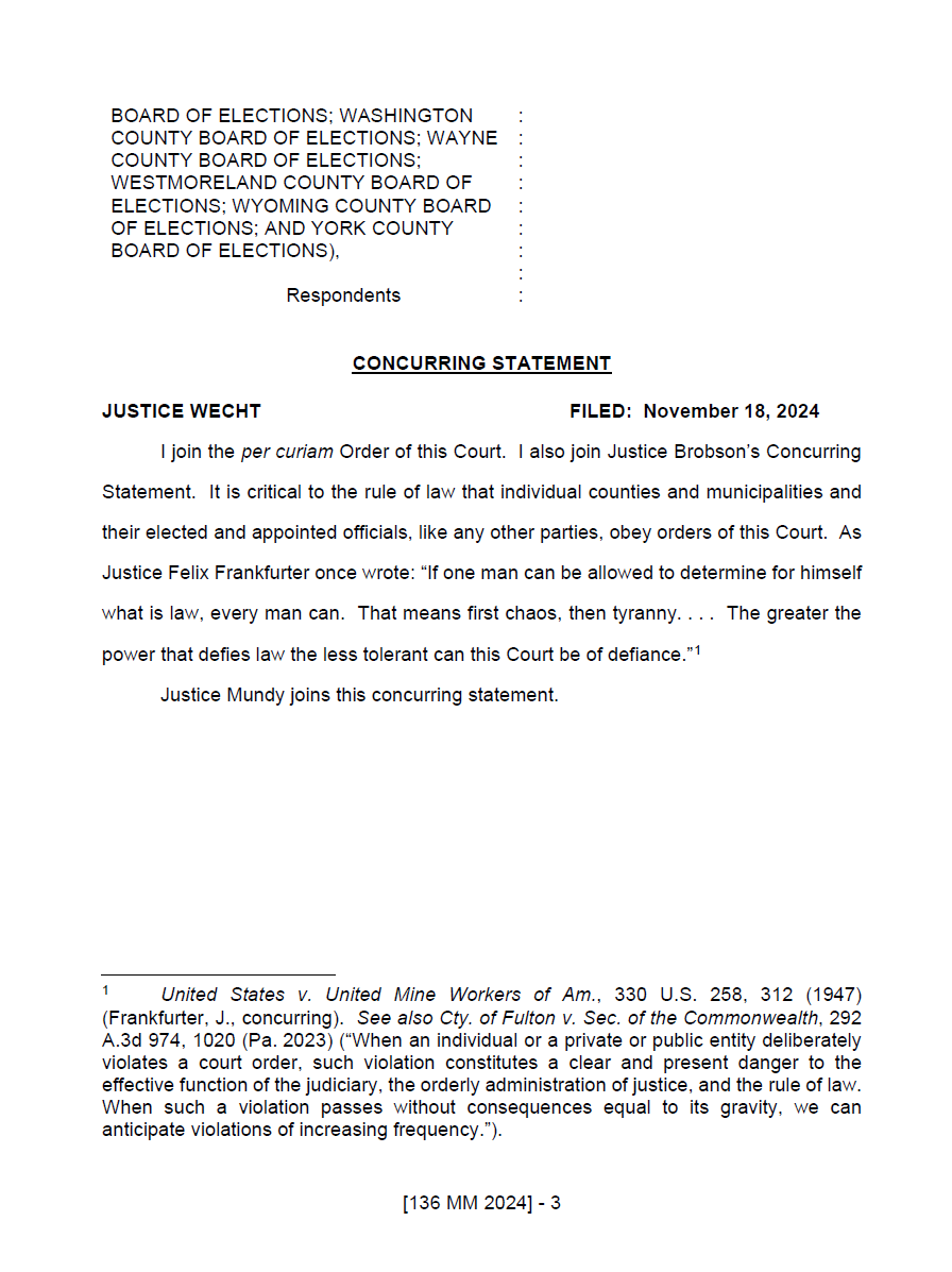 In the RNC v All 67 County Boards of Elections. 

Read more here: pacourts.us/news-and-stati…