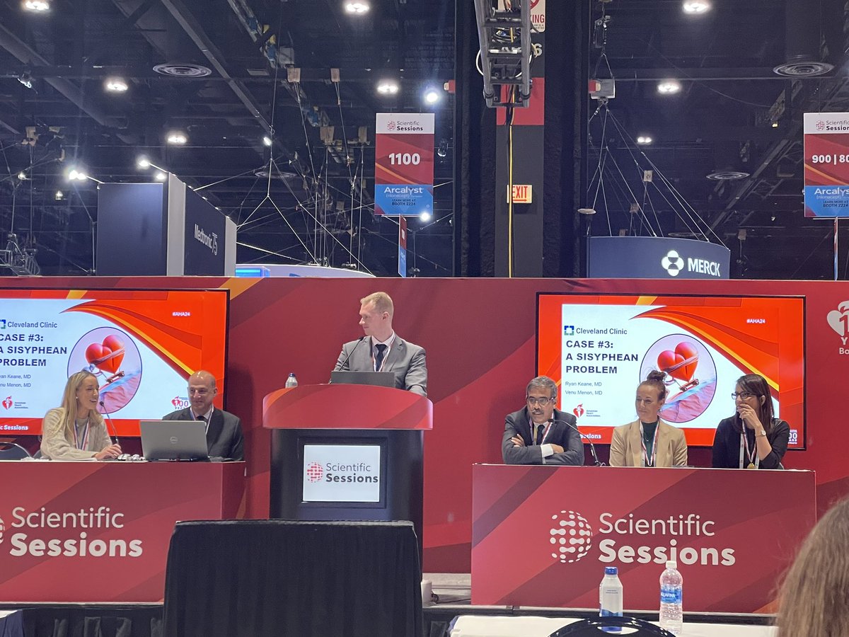 Andrew Higgins (@andrewhigginsmd) on Twitter photo Our fellow Ryan Keane presenting challenging CICU case with all star panel <a href="/AnnGageMD/">Ann Gage</a>, Dr. Mike Solomon, <a href="/venumenon10/">venu menon</a> , <a href="/AndreaElliottUM/">Andrea Elliott</a> , and <a href="/GarimaDahiyaMD/">Garima Dahiya, MD, FACC</a> - surprisingly full audience for late in day 3 of #AHA2024 (as they call for boarding group 2…). #ARWillBurnYou Our fellow Ryan Keane presenting challenging CICU case with all star panel <a href="/AnnGageMD/">Ann Gage</a>, Dr. Mike Solomon, <a href="/venumenon10/">venu menon</a> , <a href="/AndreaElliottUM/">Andrea Elliott</a> , and <a href="/GarimaDahiyaMD/">Garima Dahiya, MD, FACC</a> - surprisingly full audience for late in day 3 of #AHA2024 (as they call for boarding group 2…). #ARWillBurnYou
