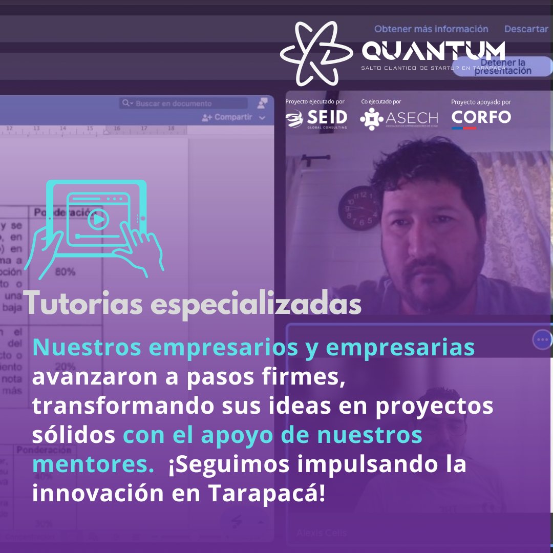 Seidgc's tweet photo. ✅ ¡Tutorías completadas con éxito en Quantum!
Nuestros emprendedores avanzaron a pasos firmes, transformando sus ideas en proyectos sólidos con el apoyo de nuestros mentores. 🚀 ¡Seguimos impulsando la innovación en Tarapacá! 🌟
#viralizaquantum 
@CorfoTarapaca https://t.co/yd0fAiHiTe