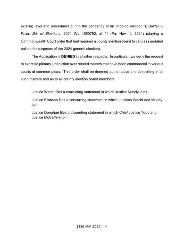 EndWokeness's tweet photo. BREAKING: PA Supreme Court orders blue counties to immediately stop counting all disqualified mail-ins. https://t.co/JFRjTufBr3