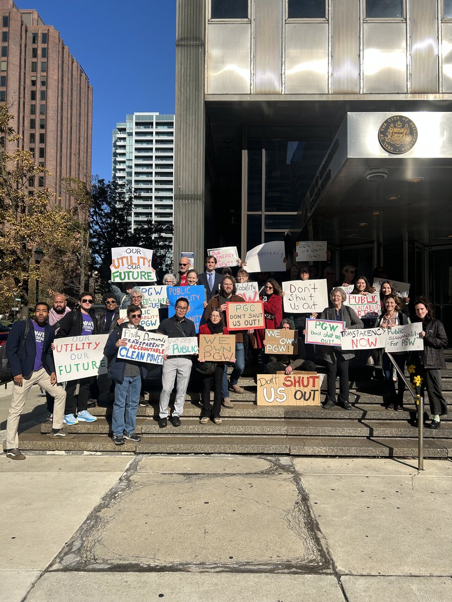 powerinterfaith's tweet photo. Today, dozens of Philly residents urged the Phl Gas Commission not to restrict public input in PGW budget decisions that affect us all. PGW Needs Our Input for Our Energy Future! #Powerinterfaith #SocialJustice #ClimateJustice #DontShutUsOut https://t.co/WKiIBpiJhu