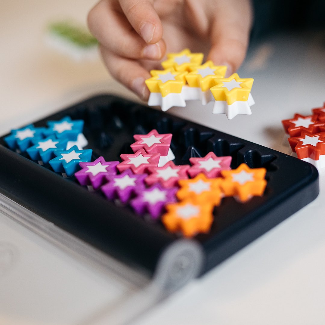 Reach for the stars…

Can you fit all of the constellations into the grid? A fab little puzzle that packs 120 challenges, perfect to play whilst in the car, on a plane, or in a restaurant ✨

#smartgames #iqstars #iqgames #singleplayergames #travelgames