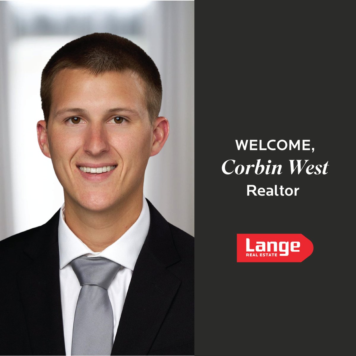 Please help us welcome our newest residential agent, Corbin West! 📷
