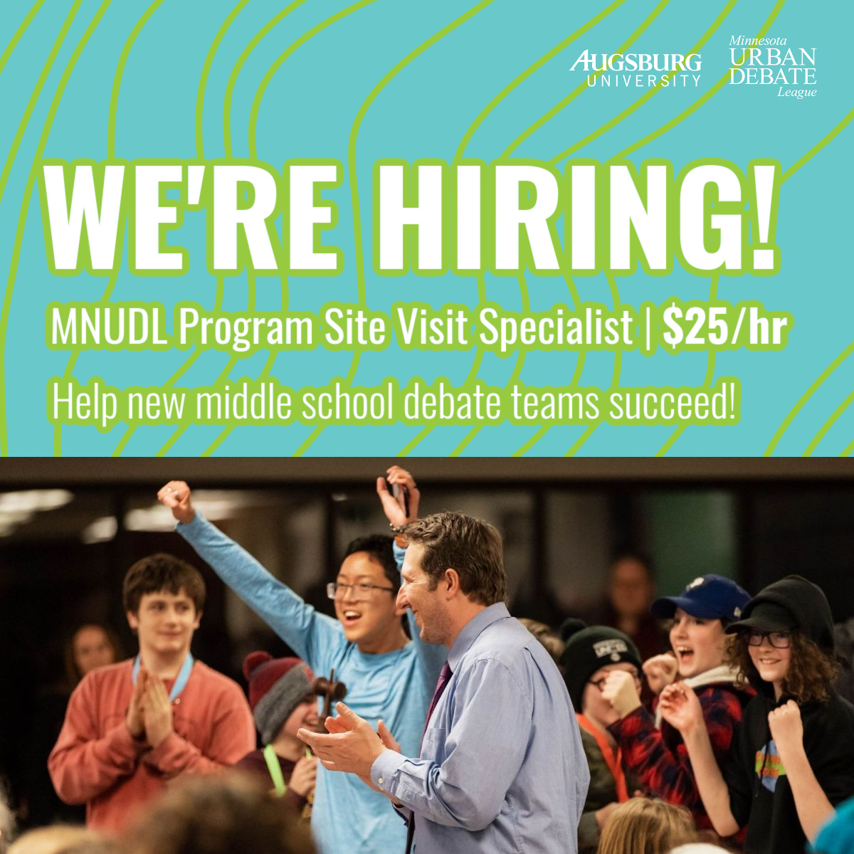 We're hiring! Become our new contract Site Visit Specialist: mnudl.augsburg.edu/work-with-us/

Want to apply? Submit your resume to mnudl@augsburg.edu by November 22nd.
