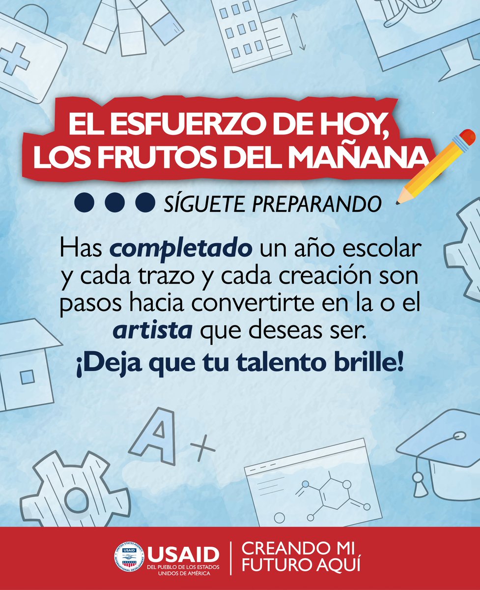 creandohn's tweet photo. 🎓 Todo el empeño que pones hoy está abriendo puertas para el mañana. Sigue adelante, porque lo que construyes con dedicación tendrá un gran impacto en tu vida y en Honduras. 🌐📘 #CreandoFuturoAquí #OportunidadesEnHonduras #ElEsfuerzoDeHoyLosFrutosDelMañana
@USAIDHonduras https://t.co/0aoQ4E3Bx9