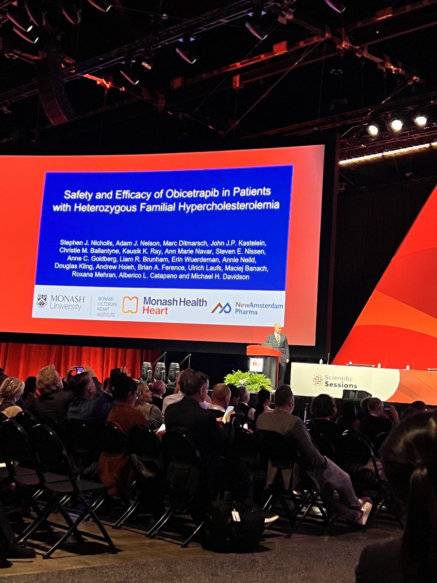 Clara Chow (@clara_chow) on Twitter photo <a href="/ProfSNicholls/">Steve Nicholls</a> presents 2 late breaking trials at #AHA2024 on Muvalaplin and Obicetrapib with great reception to these potential new CVD prevention agents.. Congratulations ! <a href="/ASHRAccelerator/">Australian Stroke and Heart Research Accelerator</a> <a href="/ProfSNicholls/">Steve Nicholls</a> presents 2 late breaking trials at #AHA2024 on Muvalaplin and Obicetrapib with great reception to these potential new CVD prevention agents.. Congratulations ! <a href="/ASHRAccelerator/">Australian Stroke and Heart Research Accelerator</a>