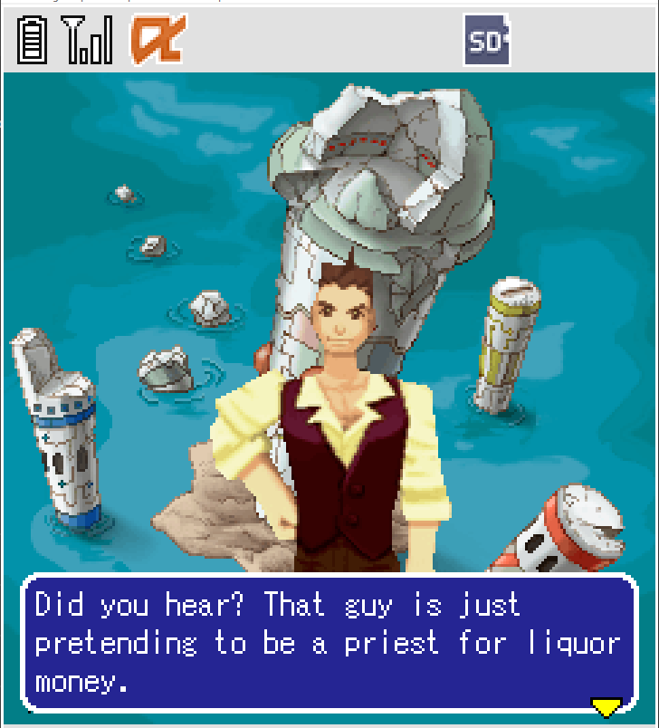 RockmanCosmo's tweet photo. Capcom really decided to put their most unhinged dialogue in a Mega Man Legends keitai spinoff... you can't make this up! https://t.co/GINv4QIglu
