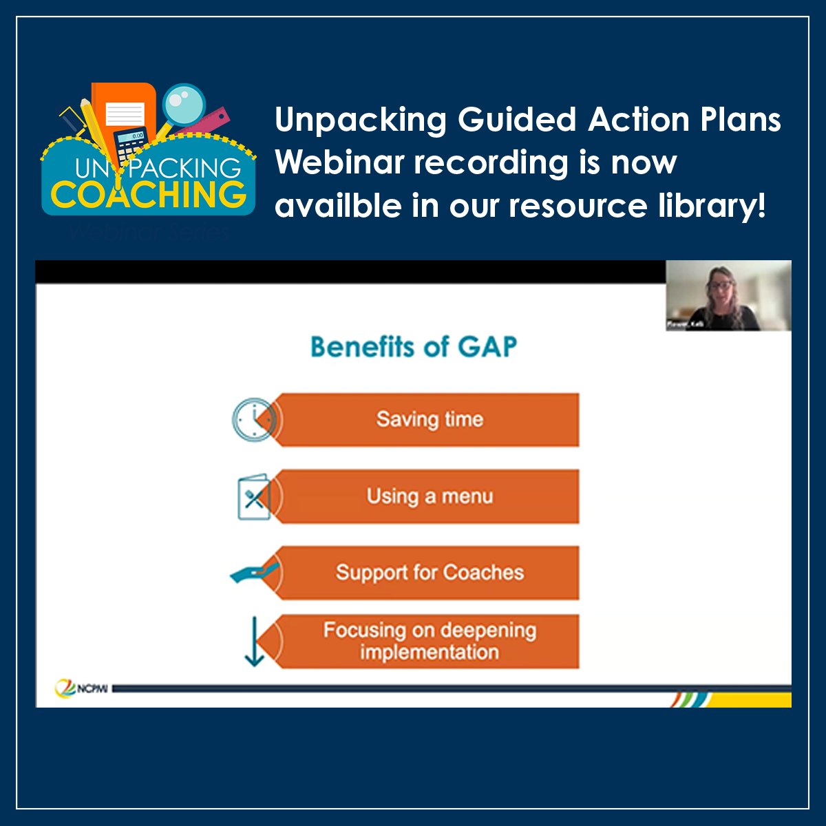 PyramidModel's tweet image. The Unpacking Guided Action Plans webinar recording is now available for online viewing!
This webinar unpacks how to use this coaching resource effectively, and a coach shares her experience using the Guided Action Plan in her practice.
challengingbehavior.org/webinar/unpack…
#PyramidModel