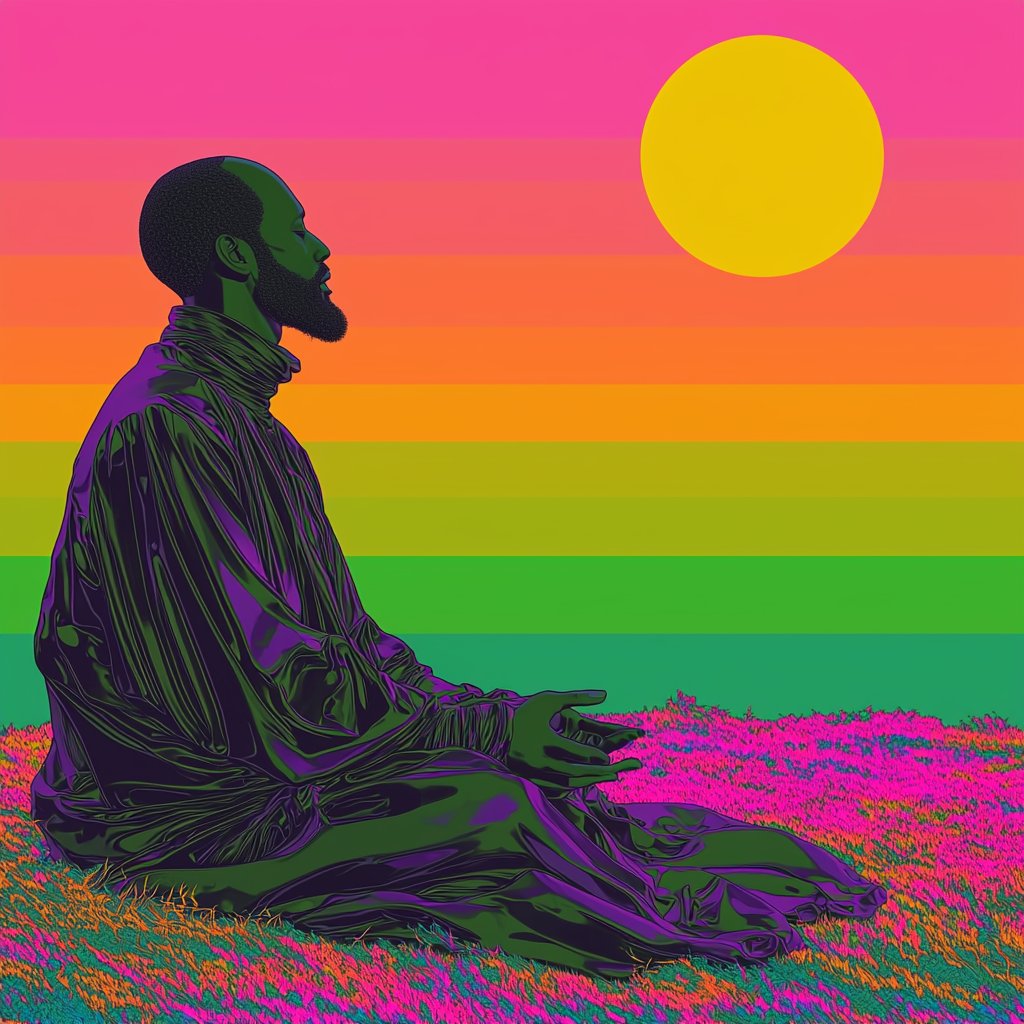 Bodhicypha's tweet image. &quot;Colors always fade back into black once the luster wears off.&quot; #AIArt