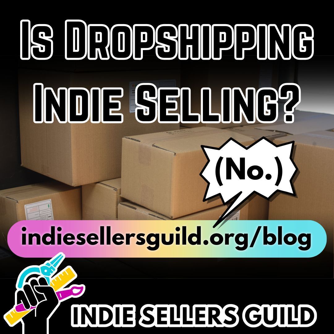 There is a detailed and informative article about dropshipping on our blog, by our very own Alex of <a href="/HandmadeHeartz/">Handmade Hearts 🏳️‍⚧️</a>! 

indiesellersguild.org/blog

#contentfarms #dropshippingscams #ecommerce #indiesellersguild #workersoftheworldunite i #printondemand #shopsmall #shopindie