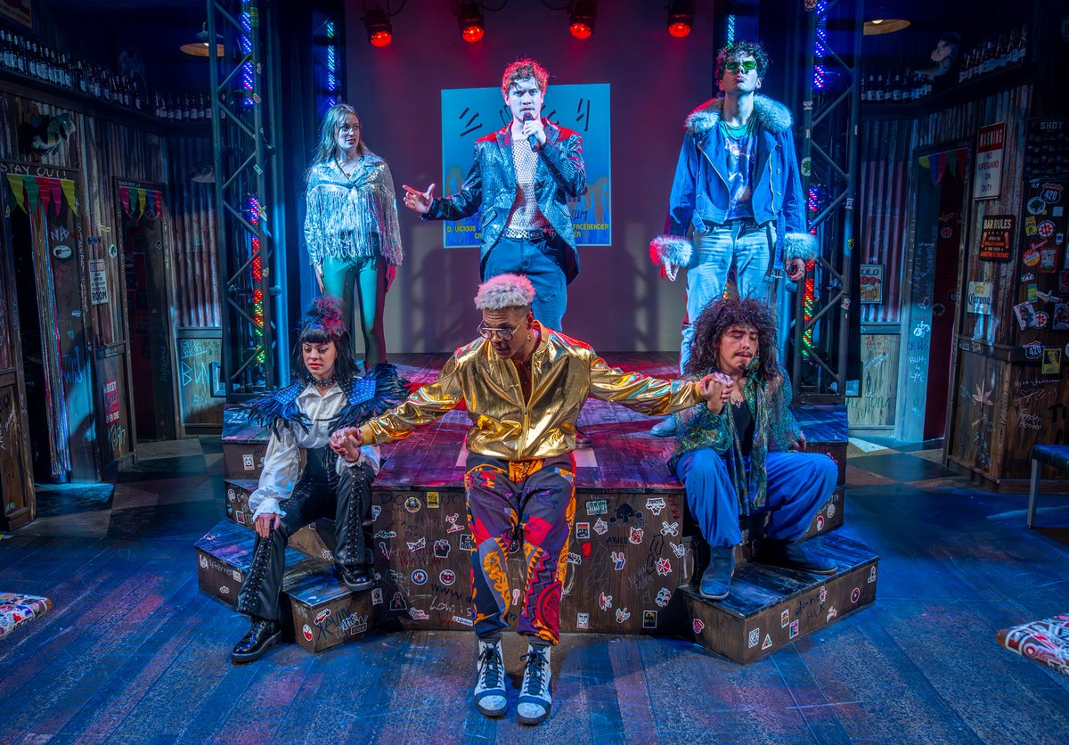 Last night's final dress rehearsal for "Airness" in the <a href="/BrooksCenterCU/">Brooks Center</a> - a musical about people obsessed with air guitar. Yep, air guitar - and it's a BLAST! #performingarts #theater #livetheater #Clemson