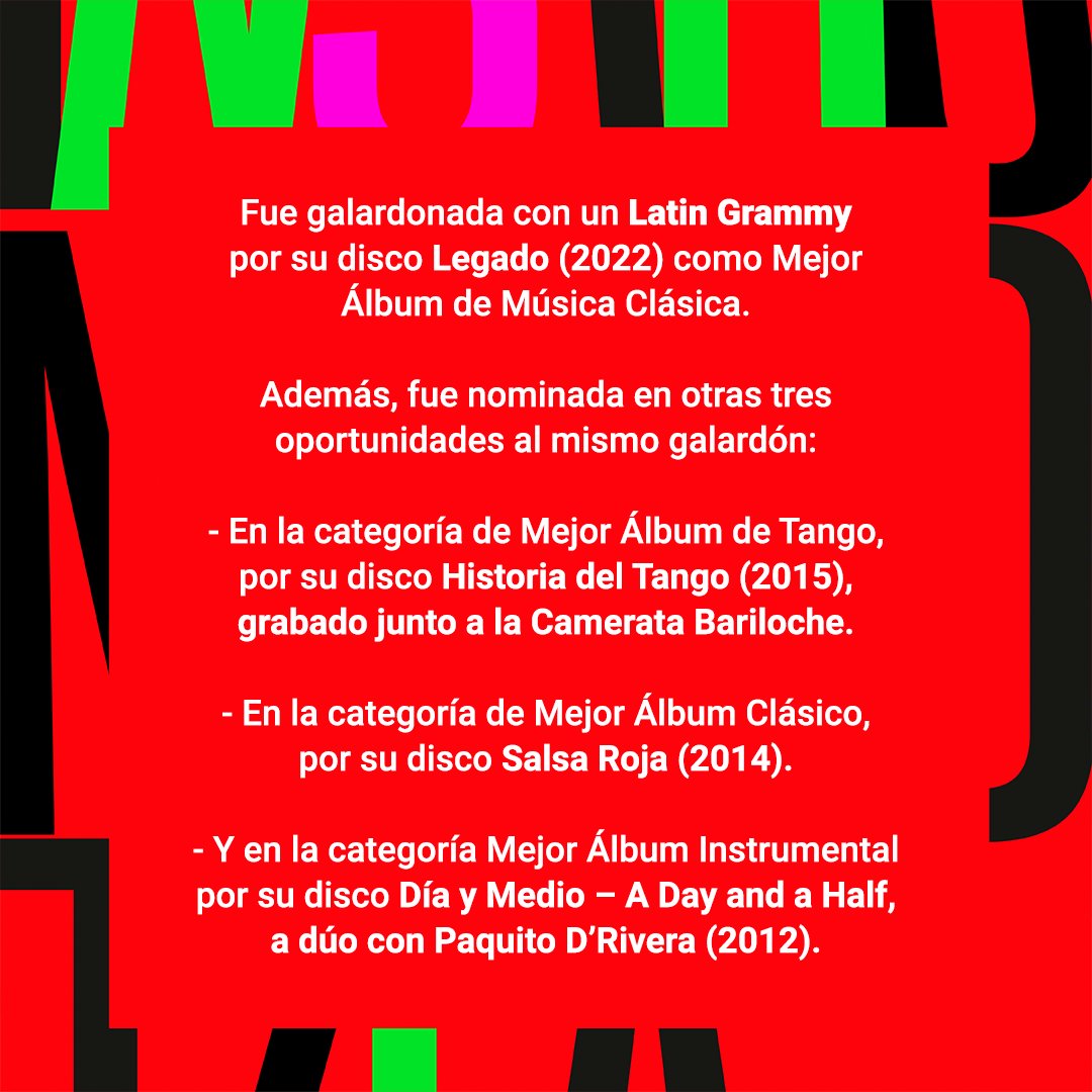 Instrumentotek's tweet photo. Una brevísima biografía de la amplia trayectoria de la Maestra Berta Rojas, que será jurado en la audición final el próximo 30 de noviembre. ¡A prepararse con todo para la Gran Final de la Instrumentoteca Toyota! ⭐

Conocé su biografía completa en https://t.co/83pMhLYt5n ✨ https://t.co/3mRIkvWjaK