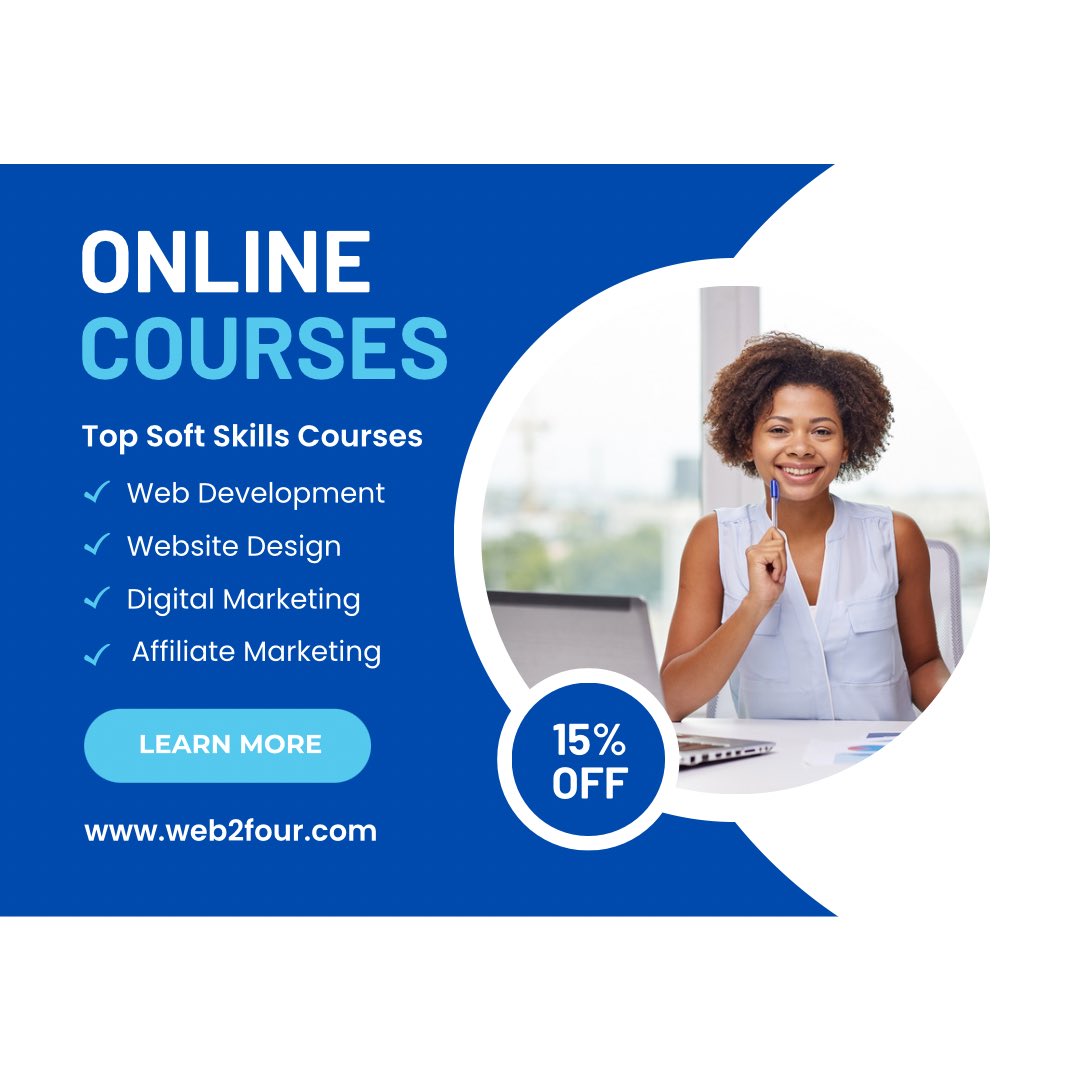 w2flearning's tweet image. Discover a wide range of courses designed to help you grow and succeed. Whether you’re looking to develop new skills or enhance existing ones, we have something for everyone.

Explore our top courses. Click the link in our bio to Get Started