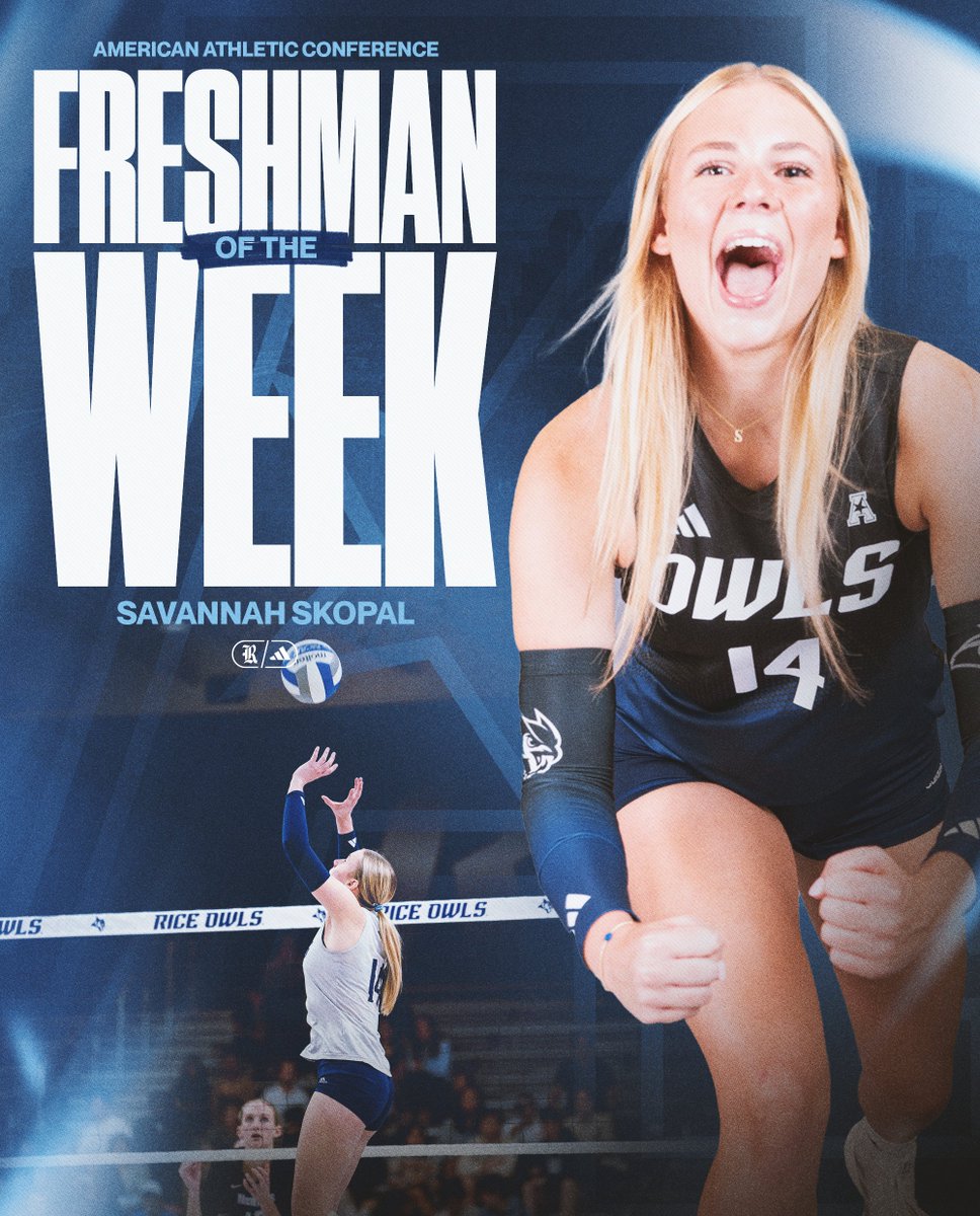 Rice Volleyball (@ricevolleyball) on Twitter photo ๐๐๐ ๐
๐๐๐๐๐๐๐ ๐๐
 ๐๐๐ ๐๐๐๐
๐ฐ ยป riceowls.co/VB-Wk12Awards
#GoOwls๐ ๐๐๐ ๐
๐๐๐๐๐๐๐ ๐๐
 ๐๐๐ ๐๐๐๐
๐ฐ ยป riceowls.co/VB-Wk12Awards
#GoOwls๐