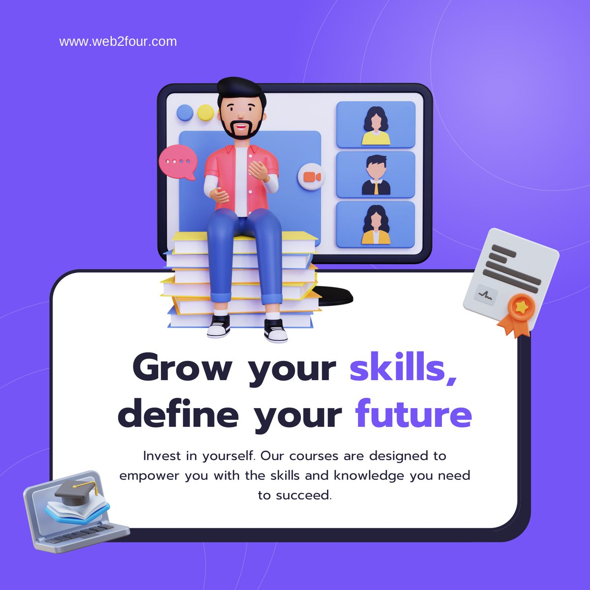 w2flearning's tweet image. 🌟 Ready to level up your skills? 🚀 Invest in yourself and shape the future you’ve always dreamed of.

Join our community, expand your horizons, and discover endless possibilities. Click the link in our bio to explore our courses.

Enroll now and start learning today.