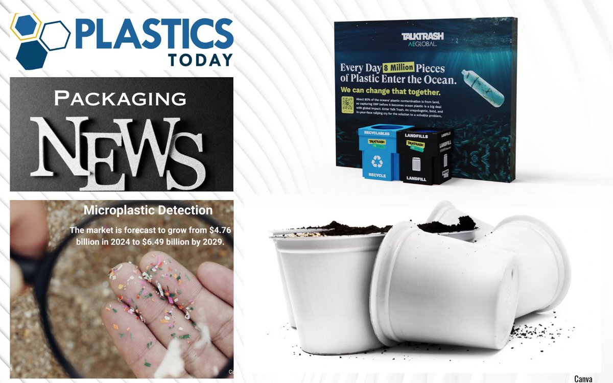 Plastic #Packaging News <a href="/plasticstoday/">PlasticsToday</a>
Where Trash Talk, Ocean Plastic, and Cannabis Meet
Recycling Claims Land K-Cups in Hot Water
National Recycling Day: Resist Misinformation 
Sustainable Growth in HDPE Bottles
Microplastic Detection Grows
+ More
tiny.cc/PT-Pkg-Nov18