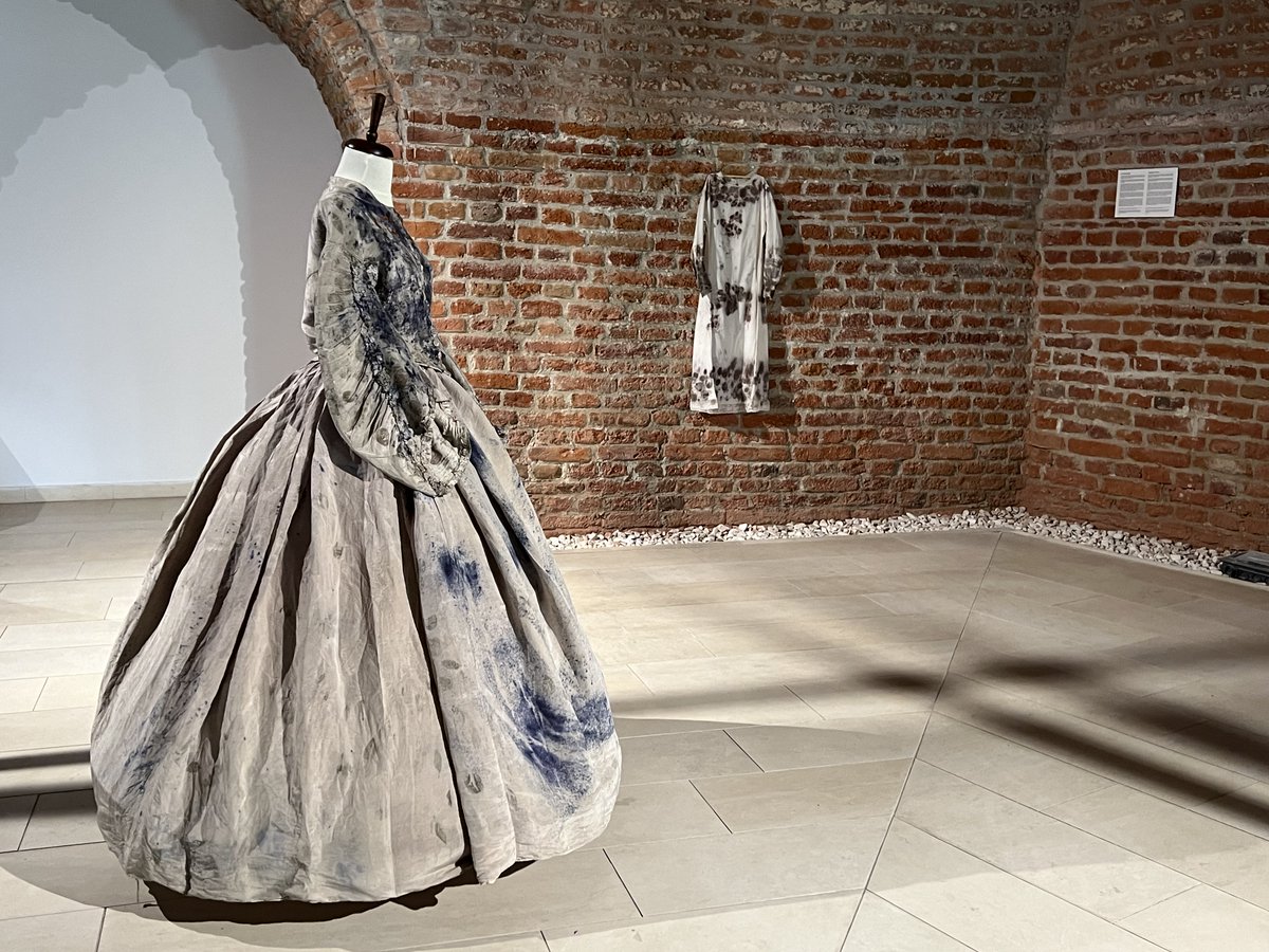AnnaDumitriu's tweet image. Excited to show new artworks about #AI and #infectionprevention, made with @alexmayarts, at the @HISConf FIS/HIS International Conference #FISHIS24 #FIS24 this week in #Liverpool alongside the "Hospital Acquired Infection Gown" and the "Cholera Dress" #bioart @james_r_price #art
