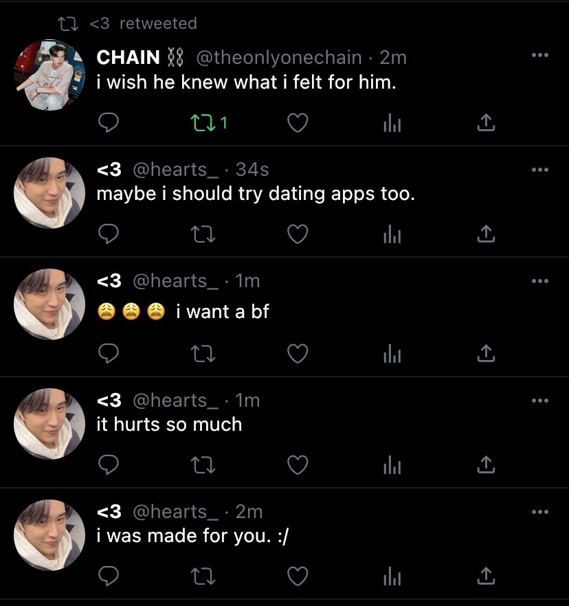 winnysview's tweet photo. #limingheart au where li ming is searching for “the one” on a dating app while his best friend is secretly in love with him (and extremely flirty). https://t.co/CCRqYHwi80