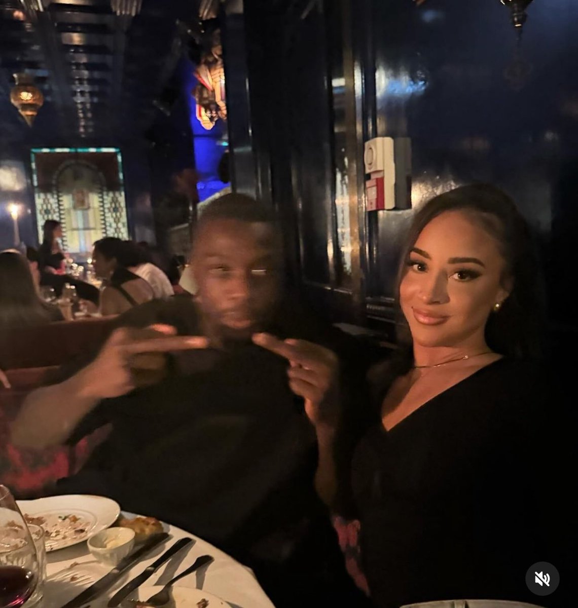 Ceellian's tweet photo. @jepayontwittter Professional soccer player Nicolas Pépé seen on a date with his new girlfriend, Teanna Trump. Video in the link below https://t.co/YaeIGFqCBs https://t.co/gyemjHDP5B