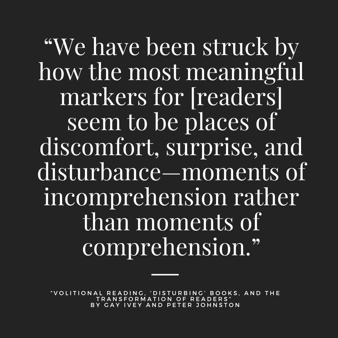 sljournal's tweet photo. Has a book resonated with you, gotten so inside your head, that you had to talk to someone? Kids make such striking connections, notably after reading “intense and disturbing” books, finds recent research. 
#readingchoice
https://t.co/dKYtJaqpZw https://t.co/Wj94ztvpoj