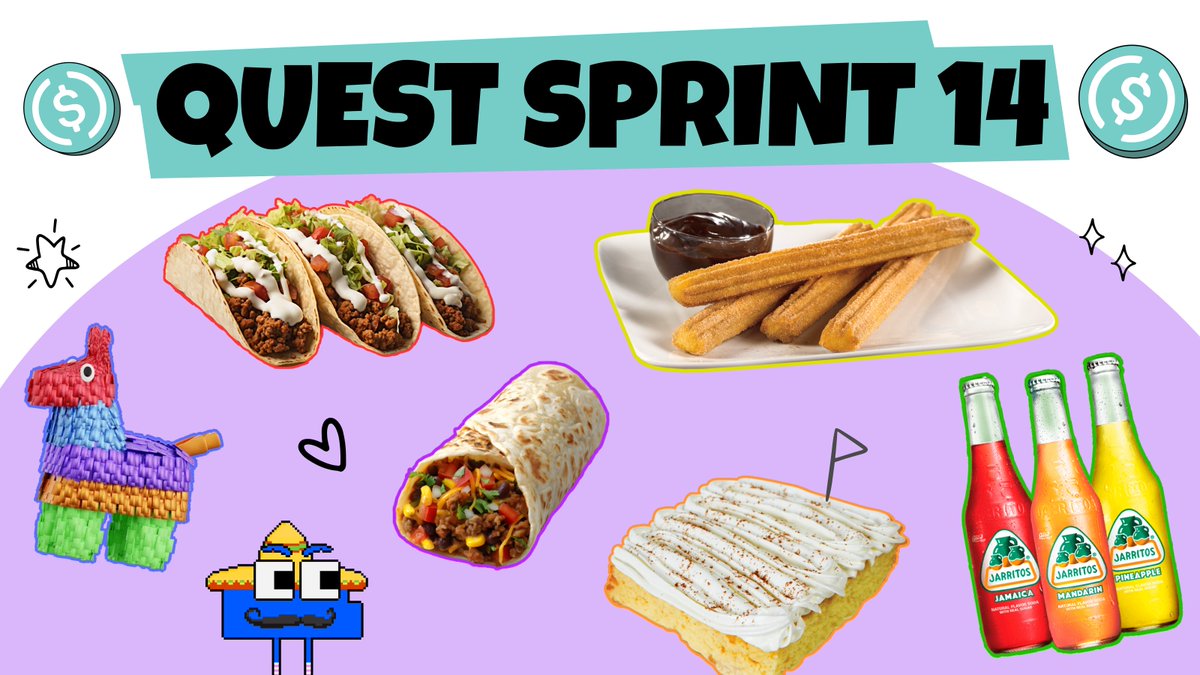 Sprint 14 Fiesta! 🌮
Complete quests and earn raffle tickets!

Six Lucky Winners:
🪙12 Tacos + $200 USDC
🪙6 Burritos +$200 USDC
🪙Jarritos 12 Pack + $200 USDC
🪙12 Churros + $200 USDC
🪙3 Tres Leches Cakes + $200 USDC 
🪙2 Piñatas + $200 USDC 

Join now: zealy.io/cw/hififinance