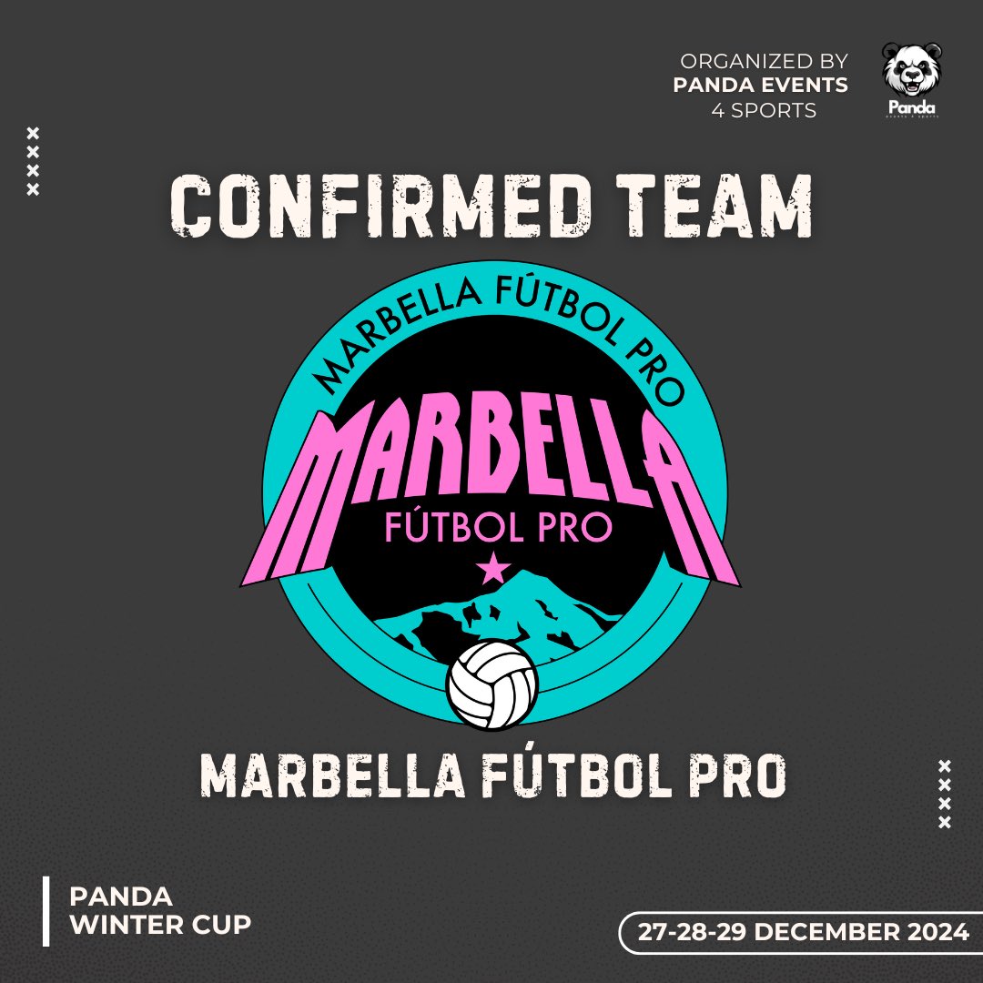 🆆🅴🅻🅲🅾🅼🅴 🟣🔵

Marbella Fútbol Pro confirmed team in 𝐏𝐚𝐧𝐝𝐚 𝐖𝐢𝐧𝐭𝐞𝐫 𝐂𝐮𝐩.

• UNDER 10

#torneo #torneofutbol #alevin #benjamin #torneoalevin #torneobenjamin #pic #pandawintercup #alfaz #alfazdelpi #alicante #futbolbase #U10 #U12