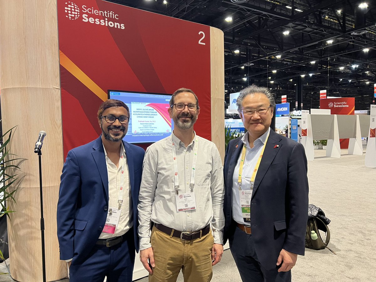 Brigham and Women’s CICS (@cicsnews) on Twitter photo The superstar postdoc <a href="/Prabhash_PKJ/">Prabhash Jha</a> in <a href="/aikawa_masanori/">Masanori Aikawa</a> lab; presents the mountain of data accumulated in his study describing how macrophages dysfunction is induced by uremic toxins to accelerate atherosclerosis in #AHA24 The superstar postdoc <a href="/Prabhash_PKJ/">Prabhash Jha</a> in <a href="/aikawa_masanori/">Masanori Aikawa</a> lab; presents the mountain of data accumulated in his study describing how macrophages dysfunction is induced by uremic toxins to accelerate atherosclerosis in #AHA24