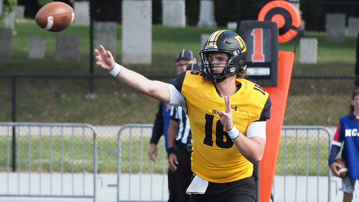 Avionp2418's tweet photo. 2025 Dlll #UFL Draft Watch:

QB Nathan McCahill out of @DePauwTigersFB. 

Stats from the first 10 games of 2024 season.

2,853 passing yards, 43 tds to 3 int.

#AFN https://t.co/rjdTA9kZ0X