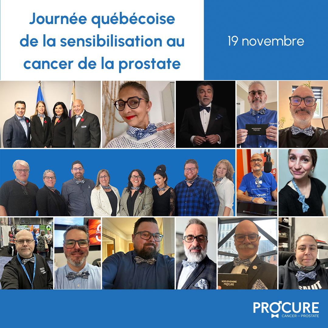 Reconnue officiellement par l’Assemblée nationale du Québec depuis 2014, la Journée québécoise de sensibilisation au cancer de la prostate est l’occasion d’unir nos voix pour une cause qui touche chaque année plus de 6500 Québécois. Osons s'informer et osons en parler!