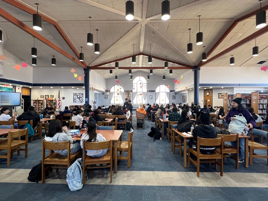 Del Valle High School Library tweet media